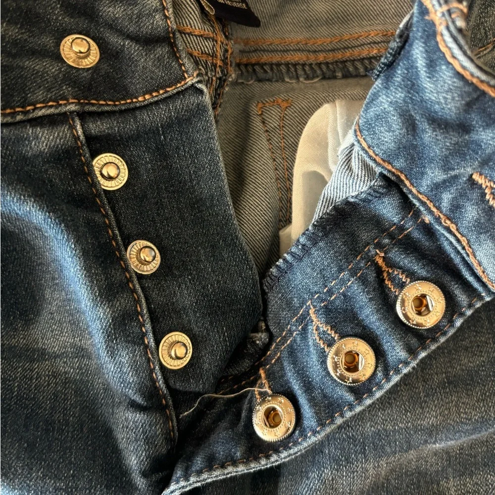 Imperial Star Girls Distressed Jeans Snap Fly 16